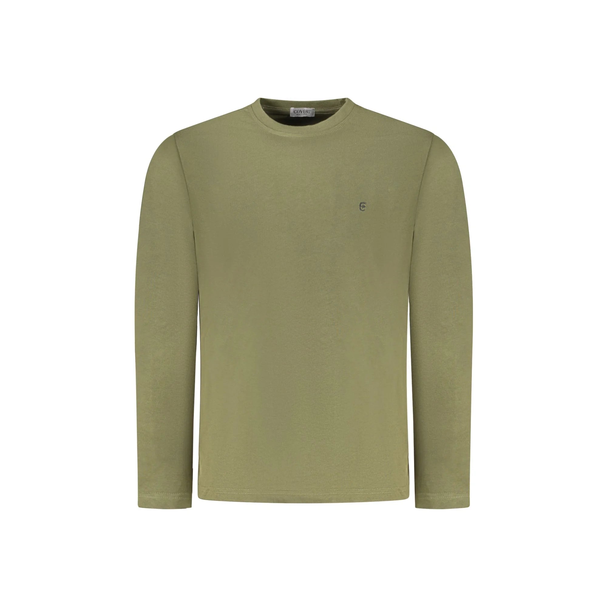 Coveri Moving T-Shirt Maniche Lunghe Uomo Verde Ricamo - foto prodotto